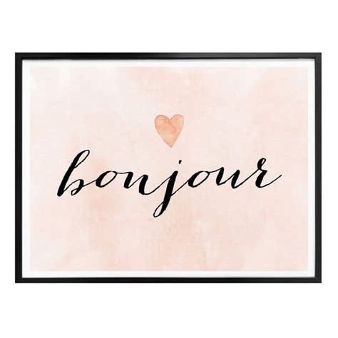 Poster Confetti Cream Bonjour Wall Art