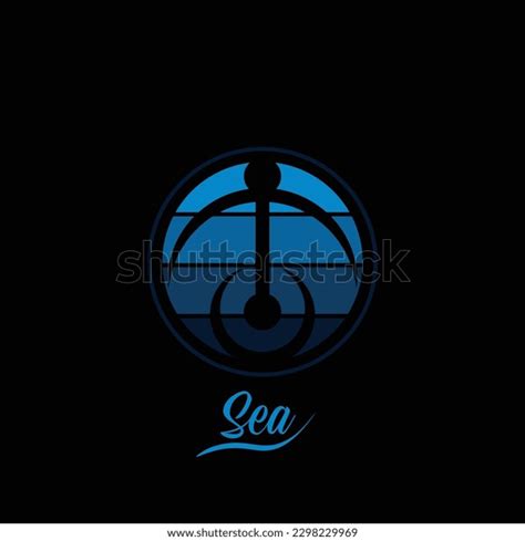 Minimalist Logo Design Concept Anchor Sea Stock Vector (Royalty Free ...