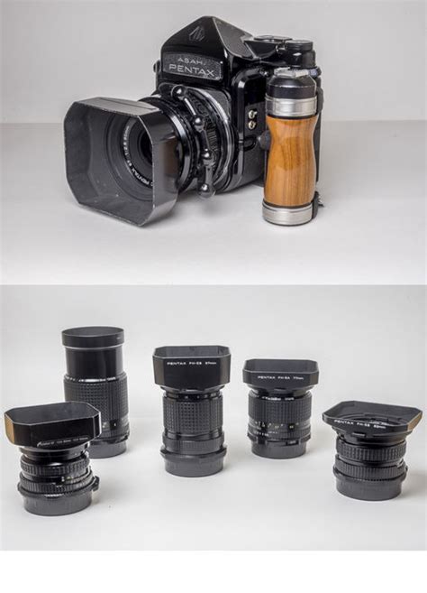 Pentax 67 medium format camera with 5 lenses. Complete set - Catawiki