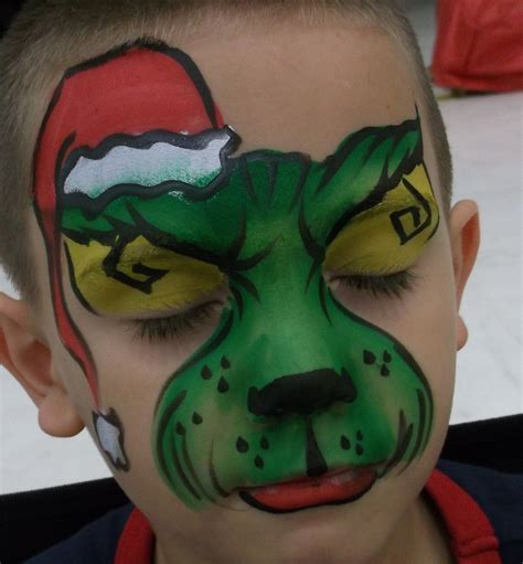 Grinch Face Painting at PaintingValley.com | Explore collection of