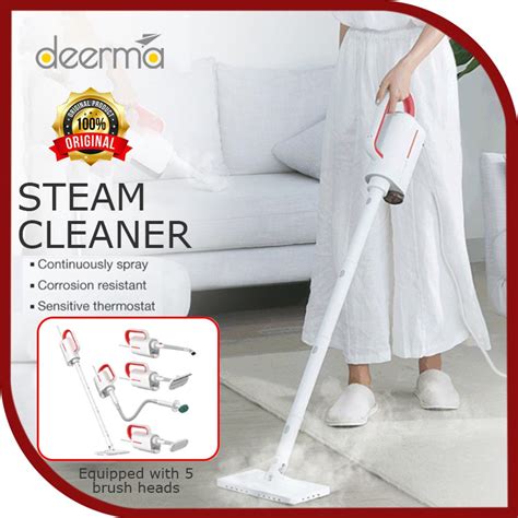 Original Deerma ZQ610 Steam Cleaner Electric Handheld Steam Mop with 5 ...