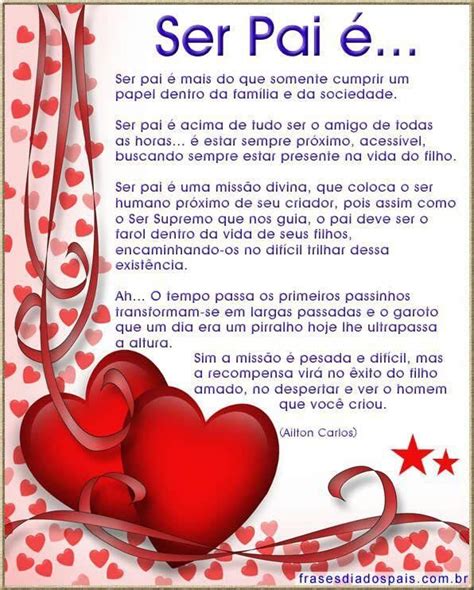 Belas MENSAGENS de DIA dos PAIS | Dia do pai ideias, Mensagem de feliz ...
