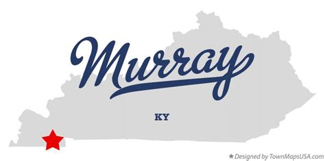 Map of Murray, KY, Kentucky