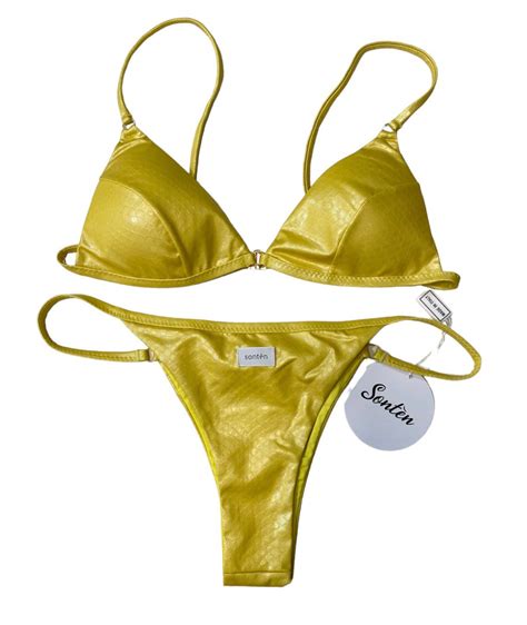 Sonten Bikini Triangolo Amalfi Giallo
