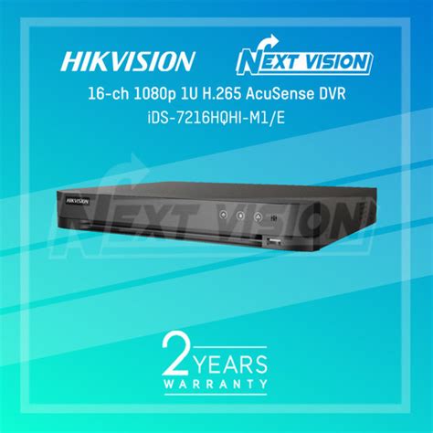 Jual IDS 7216HQHI M1 E HIKVISION DVR 16CH ACUSENSE SUPPORT AUDIO