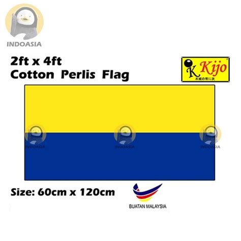 bendera perlis flag cotton flag perlis flag shopee malaysia