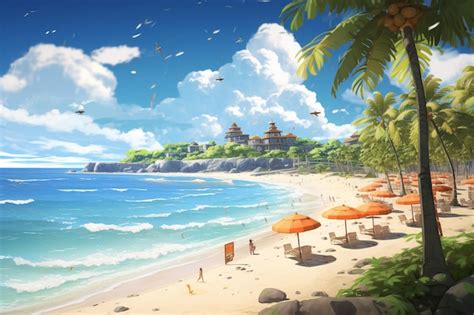 Premium AI Image | Tropical Beach Getaway