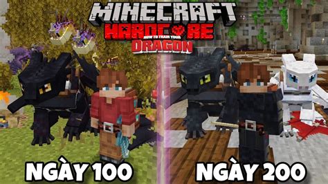 Mình Sinh Tồn 200 Ngày Minecraft Bí Kíp Luyện Rồng Siêu Khó Youtube