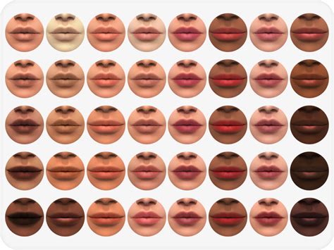 Nat Lips Sims Cc Skinblend