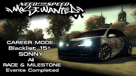 NFS Most Wanted 2005 Blacklist 15 Sonny Race Milestone