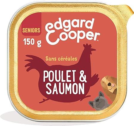 Edgard Cooper Boite Patée Chien Senior sans Cereales Nourriture