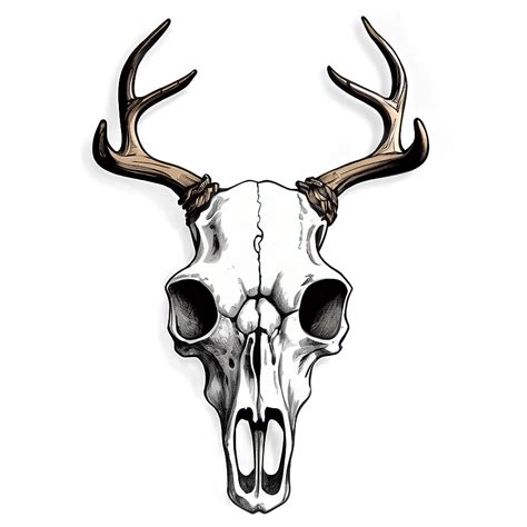 Download Deer Skull Drawing Png 66