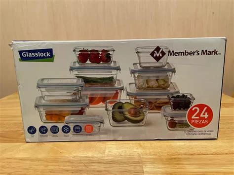 Contenedores Tupper Vidrio Members Mark Glasslock 24 Piezas En Venta En