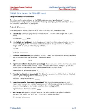 Appendix E Storm Water Data Report And Dot Ca Doc Template