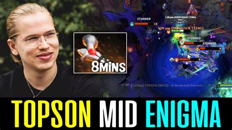 Topson Enigma Mid Lane Iq Build Dota Youtube