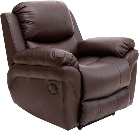 More Homes Madison Electric Bonded Leather Automatic Recliner Armchair