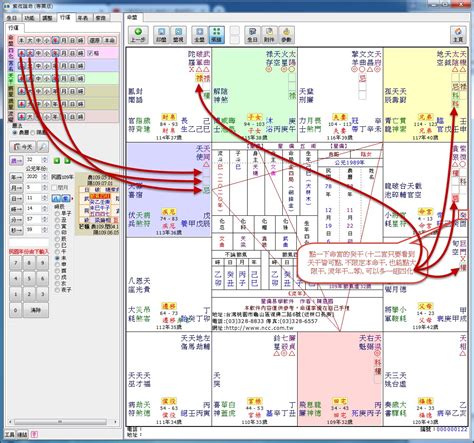 Ncc 907 紫微論命專業版提供紫微行運盤指定顯示功能 星僑易學軟體星僑易學軟體
