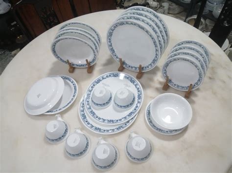 Vintage Corelle Old Town Blue Furniture Home Living Kitchenware