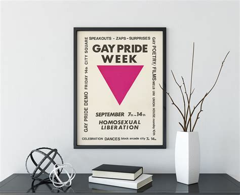 Retro Gay Poster Gay Pride Poster Gay Liberation Front Poster Gay Art Vintage Wall Art