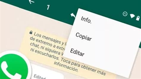 WhatsApp cómo editar un mensaje ya enviado