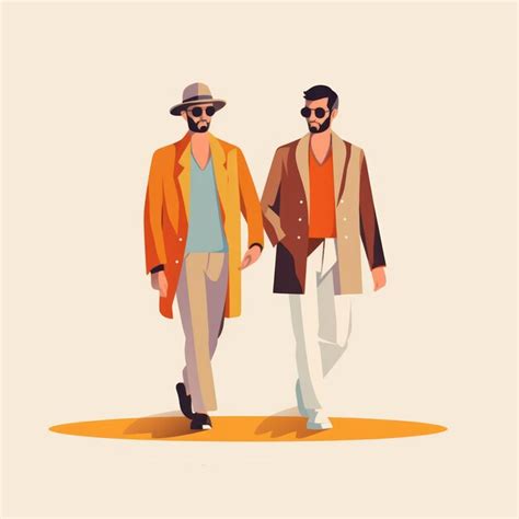 Ilustración plana diseño gráfico orgánico día del orgullo pareja gay enamorada concepto Foto