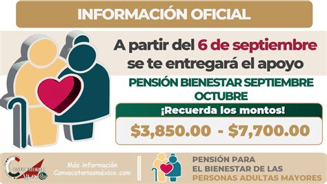 ≫ Este 6 De Septiembre Tu Pensión ¡amigo Adulto Mayor Pensión Para El