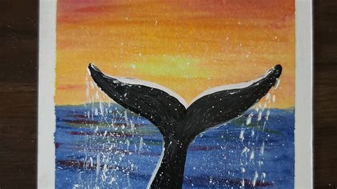 Simple Whale Painting For Beginners Step By Step Acrylicpainting