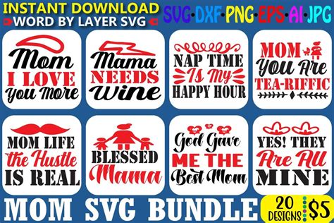 Mom Svg Bundle Vol8 Bundle · Creative Fabrica