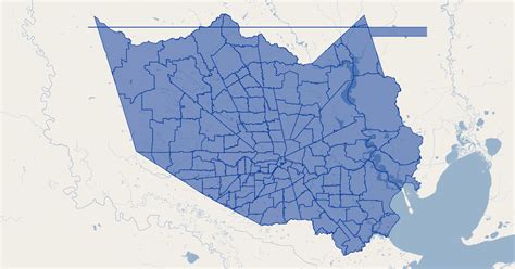 Harris County Boundary Map