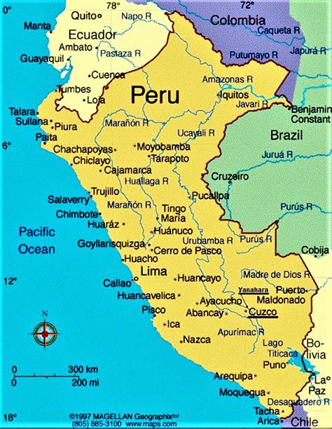 Mapa del Perú Político Físico Con Nombres Para Imprimir 2022