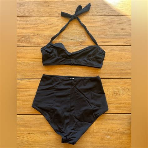 Reformation Swim Reformation Betty Bikini Foldover Halter Top And