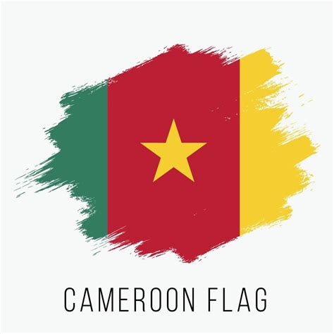 Grunge Cameroon Vector Flag Vector Art At Vecteezy