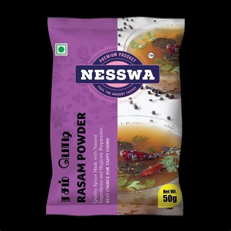 Nesswa Rasam Powder Packaging Size 50 G Packaging Type Packets At