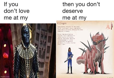 The Non Humanoid Klingon Design Is By Alex Ries Imgflip