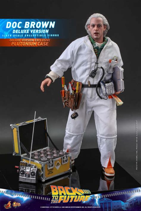 全新 膠袋未開 豪華版 Hottoys MMS Back to the Future Doc Brown Deluxe Ver 博士 回到未來 Hot toys MMS BTTF