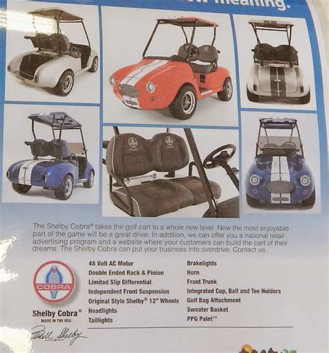 Shelby Cobra Golf Carts At West Coast Golf Cars In Sun City Center Fl