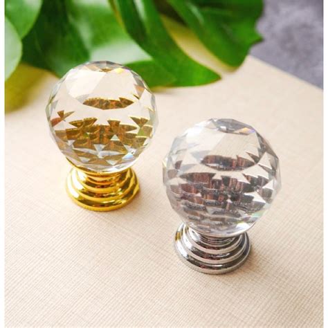 Jual Round Crystal Knob Kenop Kristal Berlian Handle Ganggang Tarikan