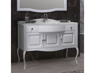 ТУМБА С РАКОВИНОЙ ЛАУРА 120 БЕЛЫЙ БЕЗ ПАТИНЫ (РАКОВИНА ИЗ ЛИТЬЕВОГО ...