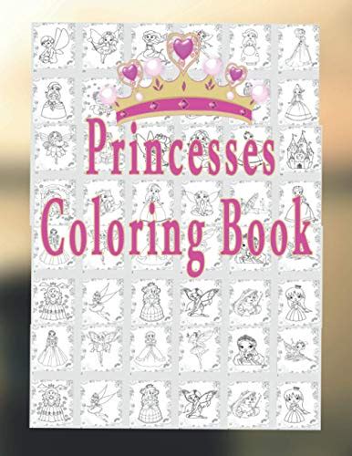 Princess Coloring Book: Princess Coloring Book for Girls, Kids ...