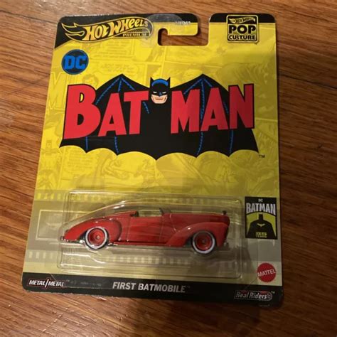 2024 HOT WHEELS Premium Pop Culture DC Comics Batman First Batmobile Rouge 1 64 EUR 7 81