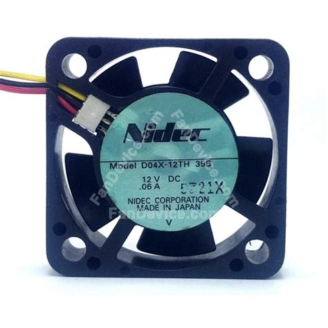 Nidec D04X 12TH 35B DC 12V 0 06A 2 Wires 3 Wires Axial Cooling Fan