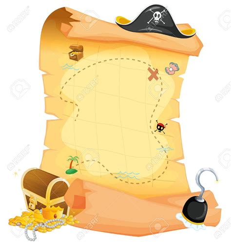 Mapa De Pirata Con Camino Hacia El Tesoro Vector Gratis Mapa Del