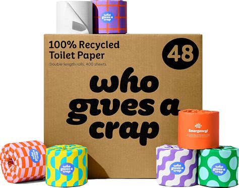 Who Gives A Crap 100 Recycled Twice As Long Sustainable Toilet