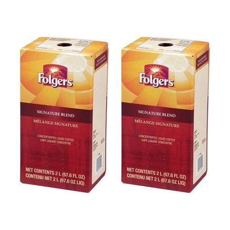 Folgers 2 Liter Signature Blend Liquid Coffee Concentrate (Two Boxes)