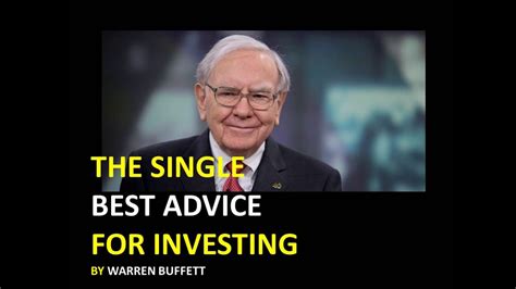 Warren Buffett Best Investment Advice By One Of The Greatest