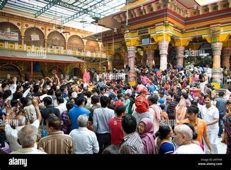 Devotees In Dwarkadheesh Temple Mathura Uttar Pradesh India Asia