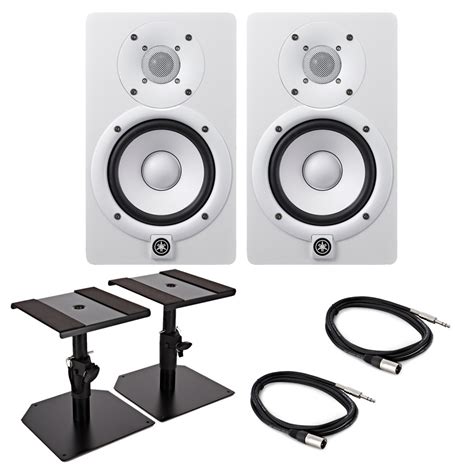 Yamaha Hs5 Active Studio Monitor Bundle White At Gear4music