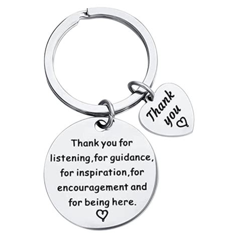 Lomaiwei Valentine's Day Inspirational Keychain - Stainless Steel