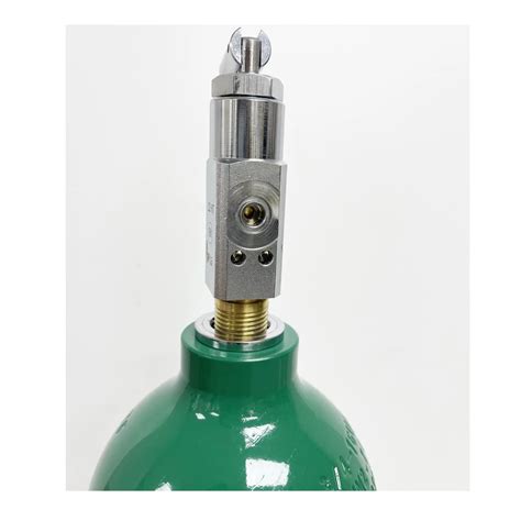 Aluminum Medical Oxygen Cylinder Tank Cga870 Brass Valve - Pin Index