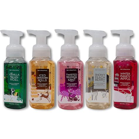 Bath And Body Works Holiday Traditions Gentle Foaming Hand Soap Set Of 5 Beauty